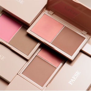 Paletă Cremoasă Duo Paese Kiss My Cheeks: Blush & Contur Cold, 15g - Img 7