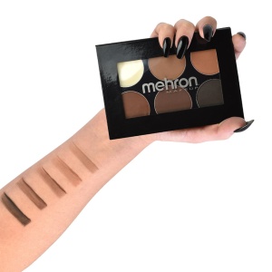 Paleta profesionala pentru sprancene cu pensula Mehron® Pro Brow Palette ,24g - Img 3