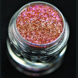 Pigment PK56(roscat cu irizatii albastre-violet) Sparkle/Microglitter pentru machiaj KAJOL Beauty, 1g - Img 3