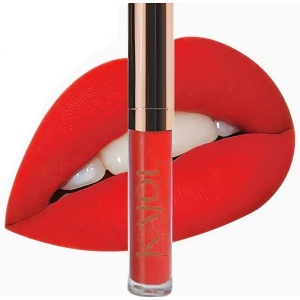 Ruj lichid mat, waterproof si ultrarezistent la transfer KAJOL Beauty matISTIQUE Warm Red, 8ml