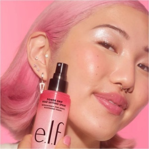 Spray Fixator Machiaj e.l.f. Power Grip Rosé Setting Spray – Efect Luminos, 2% Niacinamidă, 80ml - Img 6