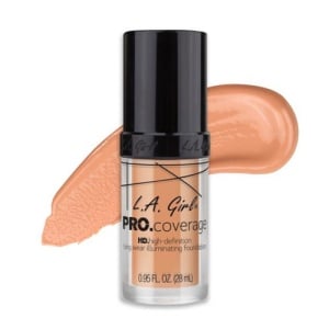 Fond de ten rezistent L.A. Girl Pro Coverage HD Illuminating Foundation Porcelain, 28ml