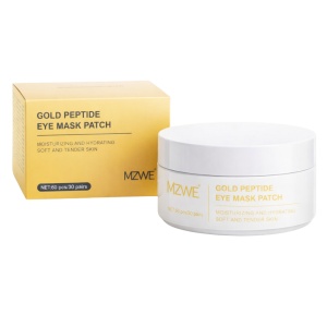 Mască de ochi tip Patch cu Aur și Peptide MZWE Gold Peptide Eye Mask Patch, Efect Hidratare Intensă și Anti-cearcăn, 60 bucăți (30 perechi)