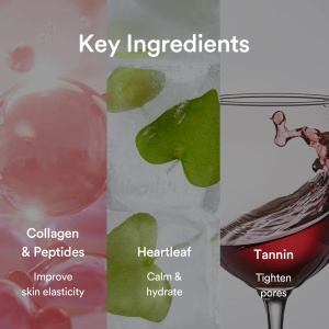Masca gel cu colagen vegan și extract de Heartleaf pentru hidratare și calmare Abib Collagen gel mask Heartleaf jelly, 35g - Img 6