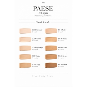 Paese Collagen Moisturizing Foundation – Fond de Ten Hidratant cu Colagen 301N Light Beige, 30 ml - Img 3