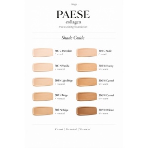 Paese Collagen Moisturizing Foundation – Fond de Ten Hidratant cu Colagen 306W Caramel, 30 ml - Img 3