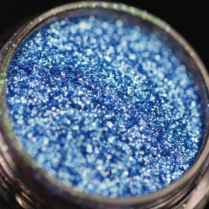 Pigment PK47(albastru) Sparkle/Microglitter pentru machiaj KAJOL Beauty, 1g - Img 2