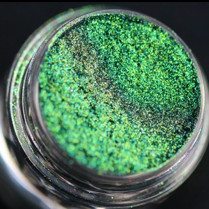 Pigment PK71 (verde-lime-albastru) Multichrome pentru machiaj KAJOL Beauty, <1g - Img 2
