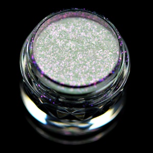 Pigment PK99(alb translucid cu irizatii mov) Sparkle/Microglitter pentru machiaj KAJOL Beauty, 1g - Img 2