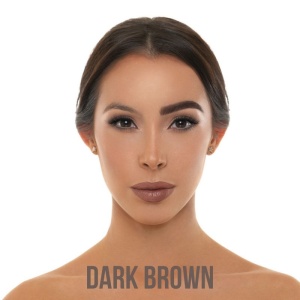 Pomada + Fard + Pensulă pentru sprancene BPerfect Indestructi'Brow Lock&amp;Load Eyebrow Pomade&amp;Powder DUO Dark Brown, 4g - Img 3