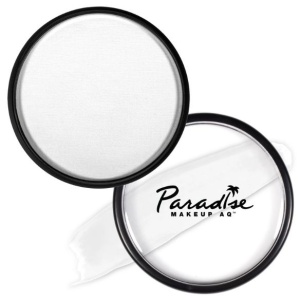 Vopsea profesională pentru față și corp cu activare în apă, Mehron Paradise Makeup AQ – White (Alb), 40g - Img 5