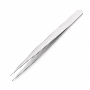 Pensetă profesională de izolare pentru extensii gene Dancing Swan A11 – Vârf drept din oțel inoxidabil - Img 3