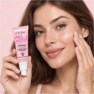 Primer de față hidratant cu protecție solară SPF 30 L.A. Girl PRO Perfect Multi-Tasking Invisible, 40ml - Img 7