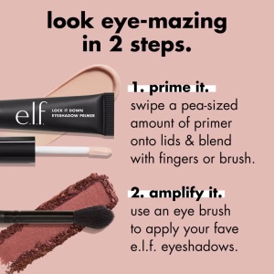 Primer pentru pleoape e.l.f Cosmetics Lock It Down Eyeshadow Primer - 81994 Transparent, 7ml - Img 5