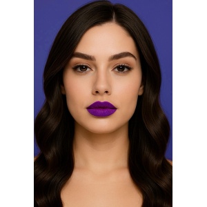 Ruj lichid mat, waterproof si ultrarezistent la transfer KAJOL Beauty matISTIQUE Pure Violet, 8ml - Img 2