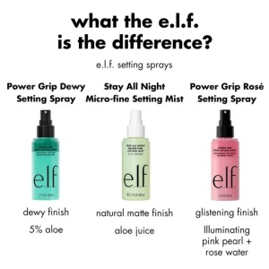 Spray Fixator Machiaj e.l.f. Power Grip Rosé Setting Spray – Efect Luminos, 2% Niacinamidă, 80ml - Img 10