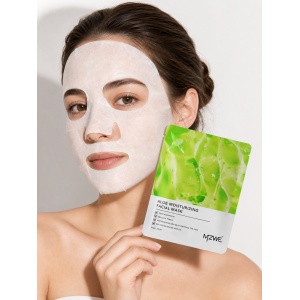 Mască de față tip șervețel MZWE cu Extract de Aloe Vera, Hidratare și Calmare, 25ml - Img 2