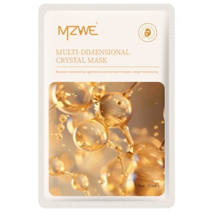 Mască facială tip șervețel MZWE Multi-Dimensional Crystal – Hidratare intensă și luminozitate, 25ml