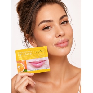 Mască hidratantă pentru buze cu portocală SADOER – Lip Mask pentru hidratare intensă și buze catifelate, 8 g - Img 3