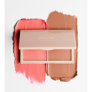 Paletă Cremoasă Duo Paese Kiss My Cheeks: Blush & Contur Warm, 15g - Img 2