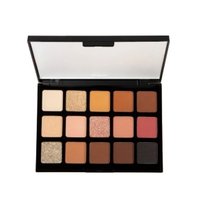 Paletă farduri de pleoape BPerfect Harmony II – 15 Nuanțe Neutre și Roz, Mate și Sidefate, 22.5 g