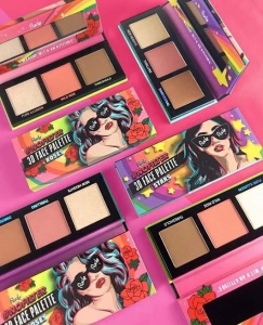 Paleta farduri pentru fata Rude NoFilter 3D Face Palette Roses, 9.9g - Img 2