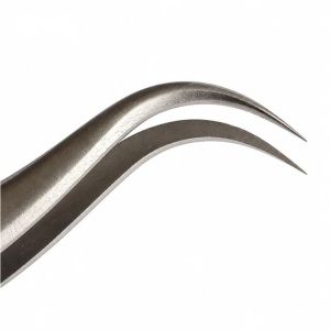 Pensetă profesională curbată pentru extensii de gene Dancing Swan A3 – Izolare și Aplicare de Precizie - Img 3