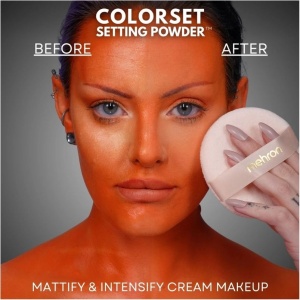 Pudră fixatoare profesională Mehron Colorset Setting Powder – Translucent, Transparentă, Finisaj Mat, 24g - Img 2