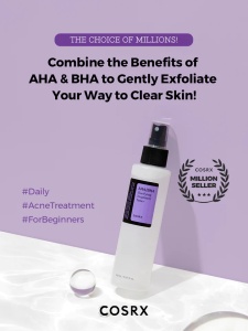 Toner exfoliant COSRX AHA/BHA Clarifying Treatment Toner, 150ml - Img 3