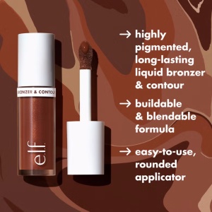 Fard de obraz lichid e.l.f. Cosmetics Camo Liquid Bronzer&Contour 1 Fair, 4ml - Img 9