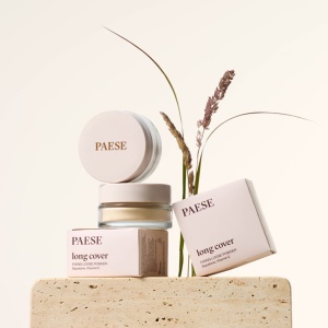 PAESE Long Cover pudră pulbere fixatoare (Loose Setting Powder) – Matifiantă, Fixare Machiaj, cu Squalane & Vitamina E, 6g - Img 6
