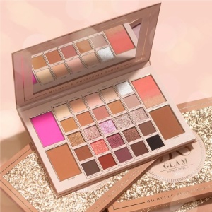 Paletă machiaj ochi și față BPerfect Mrs Glam Showstopper II – 29 Nuanțe, Farduri, Bronzer și Blush, 61.5 g - Img 3