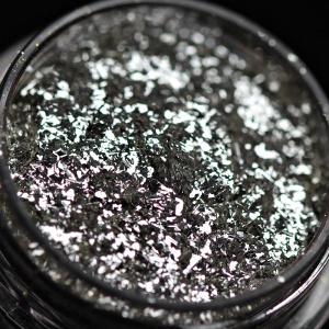 Pigment PK39(argintiu oglinda) Sparkle/Microglitter pentru machiaj KAJOL Beauty, 1g - Img 2