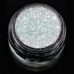 Pigment PK58(translucid duochrome cu irizații rose-aurii) Sparkle/Microglitter pentru machiaj KAJOL Beauty, 1g - Img 4