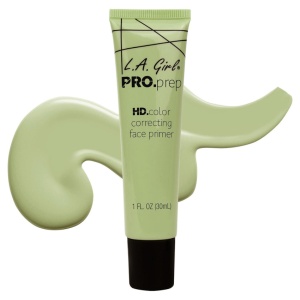 Baza de machiaj corectoare pentru ten L.A Girl HD Face Primer Green, 30ml - Img 1