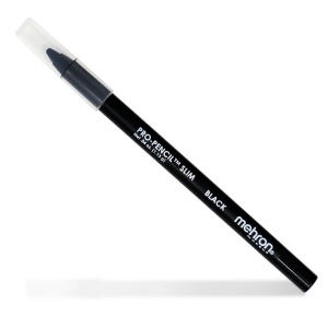 Creion pentru ochi și sprâncene Mehron Pro Pencil Slim Black, 1.13g