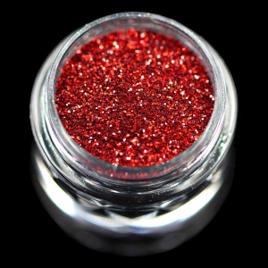 Glitter cosmetic pentru machiaj si body art PK145(rosu intens) KAJOL Beauty, 1g - Img 2