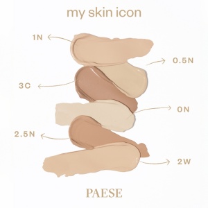 Paese My Skin Icon Fond de Ten Matifiant cu Finish Satinat 12H 0.5N Porcelain, 33 ml - Img 3