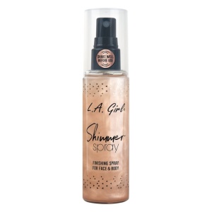 Primer, Fixator, Iluminator L.A Girl Shimmer Spray 919 Rose Gold, 80ml