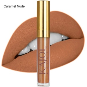Ruj lichid mat, waterproof si ultrarezistent la transfer KAJOL Beauty matISTIQUE Caramel Nude, 8ml