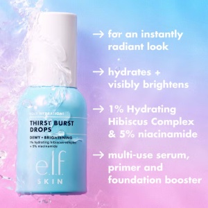 Ser hidratant gel e.l.f Cosmetics Holy Hydration! Thirst Burst Drops, 30ml - Img 6