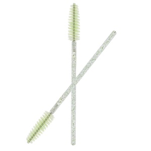 Set multicolor de 50 periute mascara pentru extensii de gene si stilizarea sprancenelor, Verde