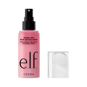 Spray Fixator Machiaj e.l.f. Power Grip Rosé Setting Spray – Efect Luminos, 2% Niacinamidă, 80ml