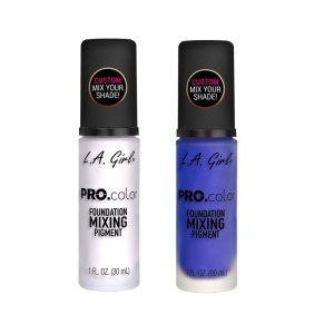 L.A Girl PRO Color Mixing Pigment adjuster pentru fondul de ten White si Blue, 30ml