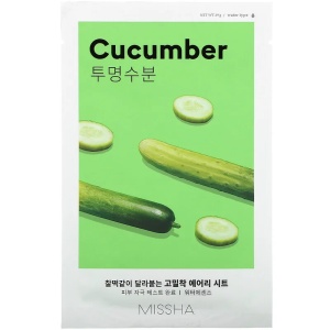 Masca de fata hidratanta cu extract de castravete, cu efect revitalizant Missha Airy Fit Sheet Mask Cucumber, 19g