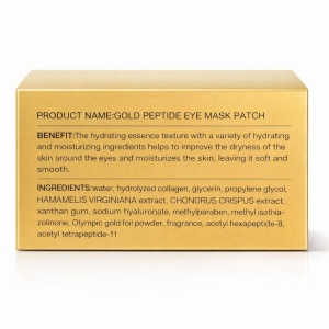Mască de ochi tip Patch cu Aur și Peptide MZWE Gold Peptide Eye Mask Patch, Efect Hidratare Intensă și Anti-cearcăn, 60 bucăți (30 perechi) - Img 3