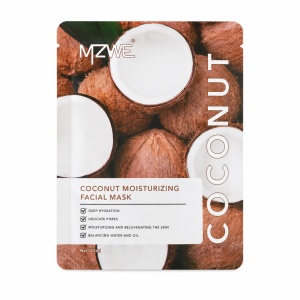 Mască facială hidratantă cu cocos MZWE Coconut Moisturizing Facial Mask, 25 ml