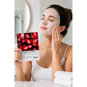MZWE Pomegranate Moisturizing Facial Mask – Mască facială hidratantă cu rodie, 25 ml - Img 3