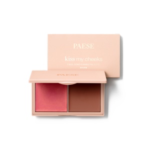 Paletă Cremoasă Duo Paese Kiss My Cheeks: Blush & Contur Warm, 15g - Img 3