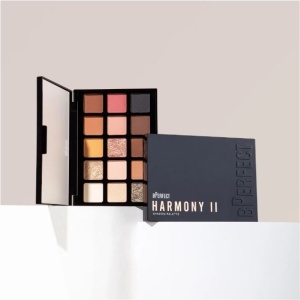 Paletă farduri de pleoape BPerfect Harmony II – 15 Nuanțe Neutre și Roz, Mate și Sidefate, 22.5 g - Img 2